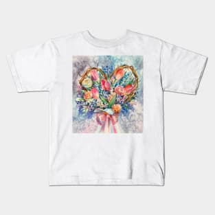 Flower heart Kids T-Shirt